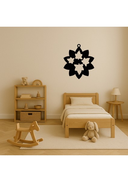 Mdf Zarif Çiçek ve Yaprak Desenli Dekoratif Tablo - NX1432-5255 modelleri