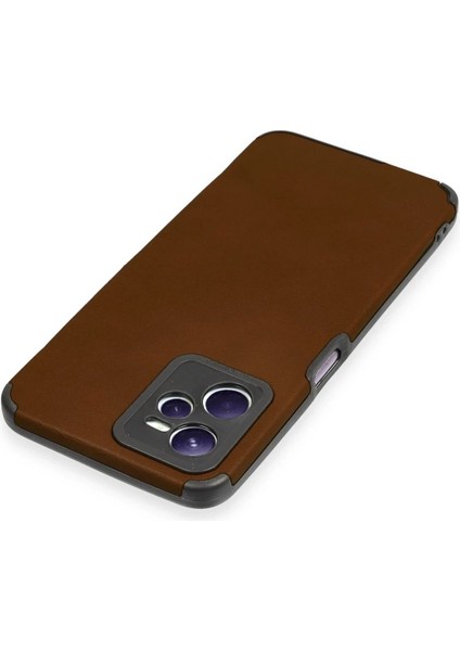 Realme C35 Kılıf Loop Deri Silikon - Kahverengi - NX9374-8764 modelleri