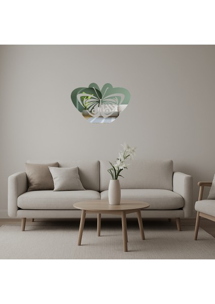 Minimalist Kelebek Tasarımlı Aynalı Tablo - NX5289-9488