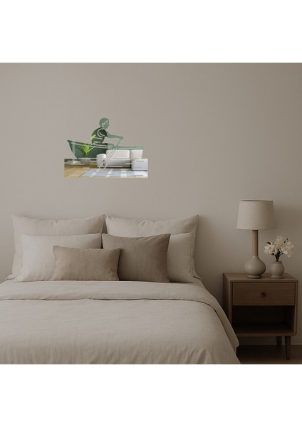 Kürek Çeken Emoji Dekoratif Aynalı Tablo - NX3707-7299 fiyatları