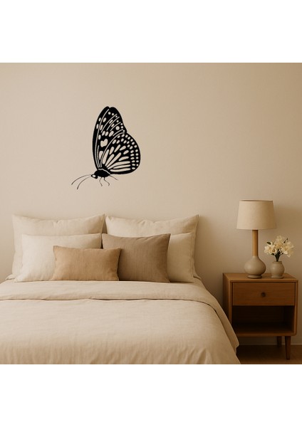 Sanatsal Kelebek Tasarımlı Mdf Iç Mekan Tablo - NX7355-7812