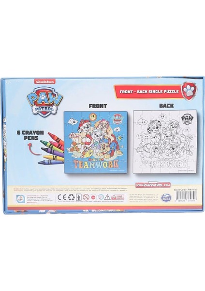 PW7930 Paw Patrol Boyamalı Puzzle fiyatları