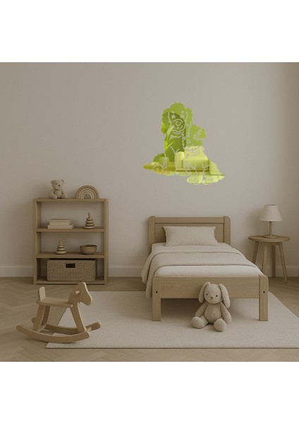 Yavru Köpekli Anne Dekoratif Altın Aynalı Tablo - NX3233-1861 fırsatları