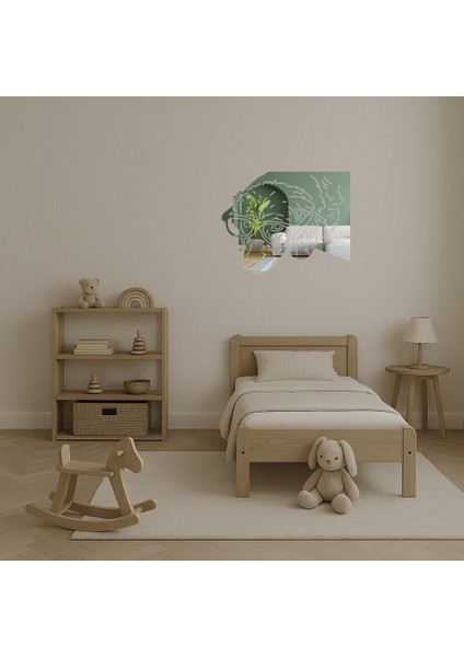 Gözlüklü Köpek Dekoratif Duvar Aynalı Tablosu - NX1959-2188 fırsatları