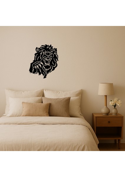 Aslan Yüzü Dekoratif Duvar Tablosu - NX5757-3765
