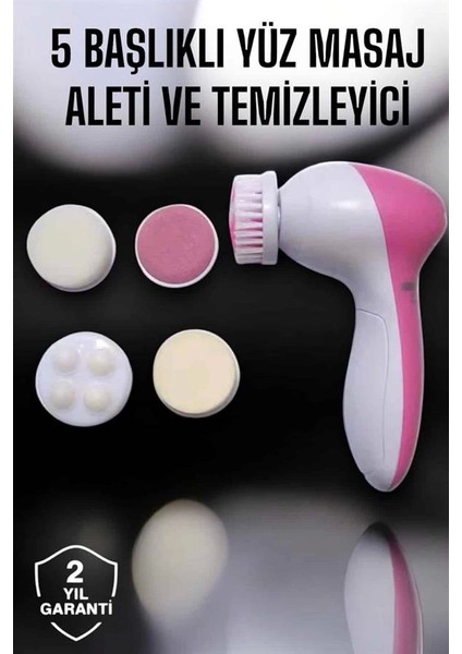 5 Fonksiyonlu Kablosuz Yüz Temizleme Cihazı ile Derinlemesine Cilt Bakımı fiyatları