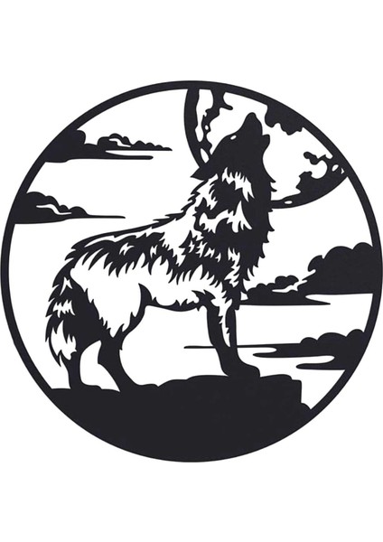 Kurt Figürlü Ahşap Mdf Dekoratif Duvar Tablosu – Duvar Dekoru 3mm