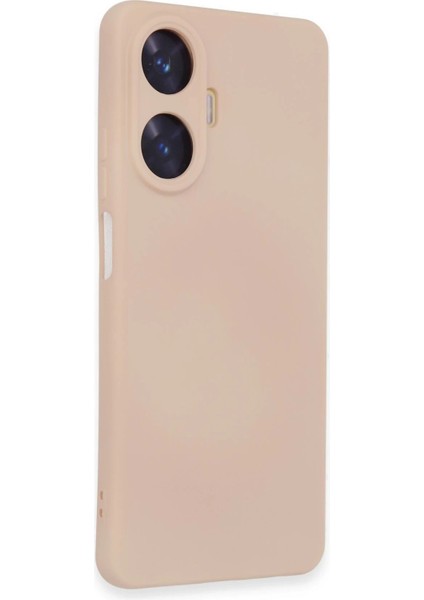 Realme C55 Kılıf Nano Içi Kadife Silikon - Pudra - NX3219-6284