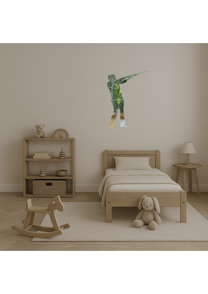 Silahlı Kız Temalı Dekoratif Aynalı Tablo - NX3321-7542 fırsatları