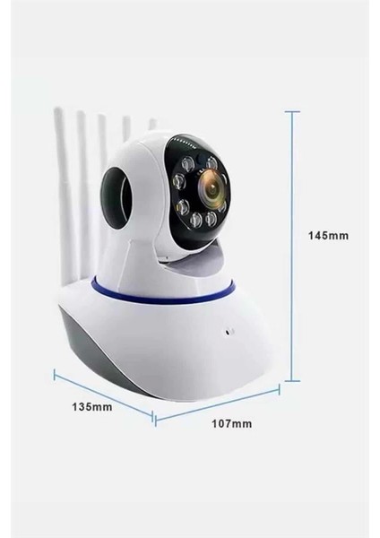 Akıllı Gece Görüşlü Sensörlü Wifi Kamera Telefondan Takip Edilebilir fırsatları