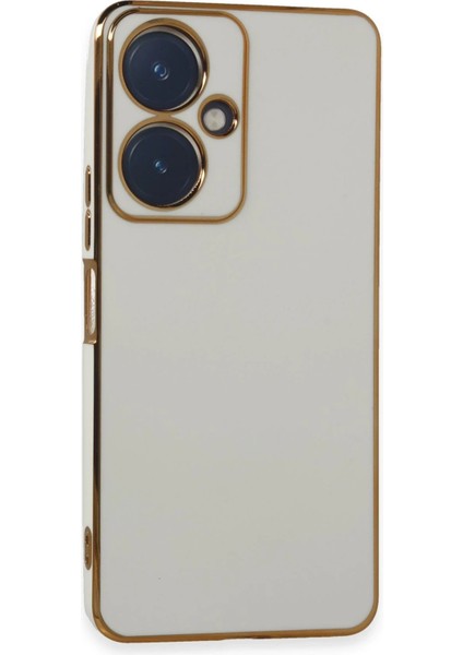 Vivo Y27 Kılıf Volet Silikon - Beyaz - NX7351-6452