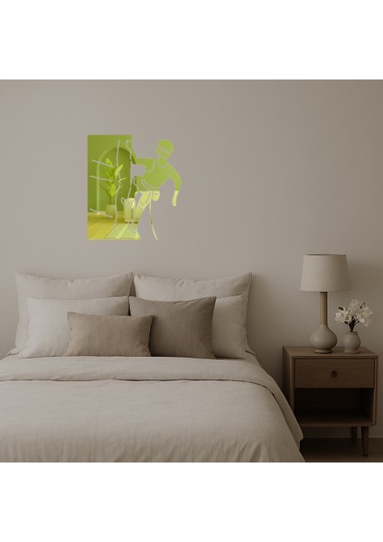 Tırmanan Adam Iç Mekan Dekoratif Altın Aynalı Tablo - NX3413-9144 fiyatları