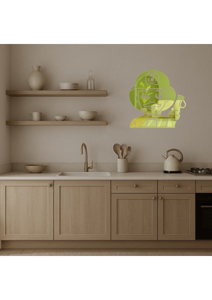 Itfaiyeci Adam Dekoratif Altın Aynalı Tablo - NX6910-9389 modelleri