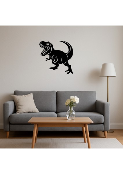 T-Rex Figürlü Dinozor Temalı Iç Mekan Tablosu - NX3026-4087 fırsatları