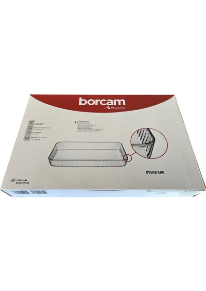 Dikdörtgen Borcam 40 x 27 cm