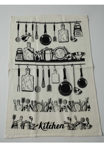 Bej Pamuklu 2'li Mutfak Havlusu 40X60, Şık ve Kullanışlı Ev Aksesuarı modelleri