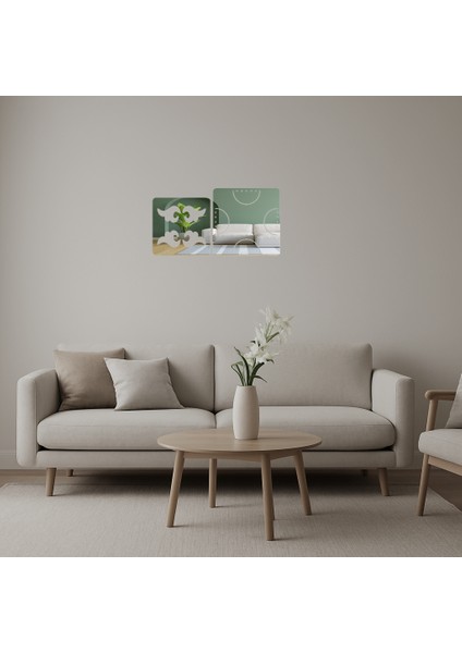 Doğa Temalı Dekoratif Aynalı Tablo - NX3204-6951