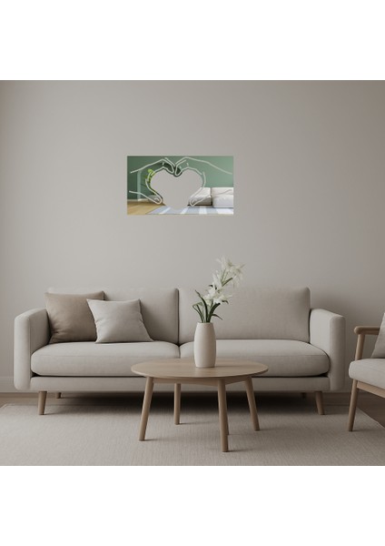 El Kalp Aşk Dekoratif Aynalı Tablo - NX2191-9963