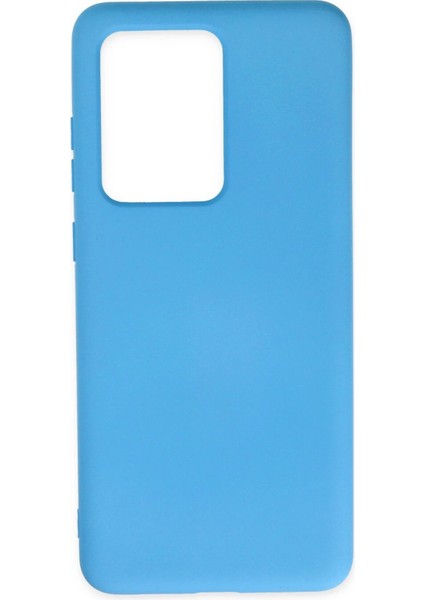 Samsung Galaxy S20 Ultra Kılıf Nano Içi Kadife Silikon - Mavi - NX1531-2950
