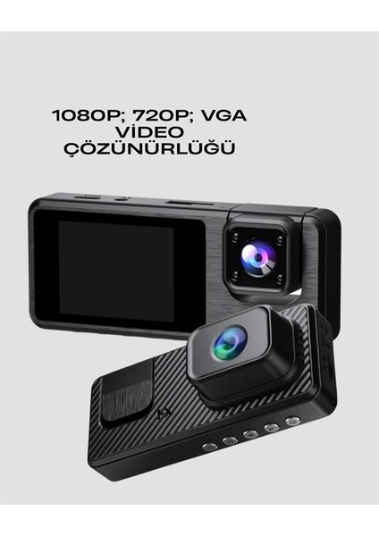 3 Kanallı Araç Dvr – Ön + Iç + Arka Kamera ile Tam Kapsama, Yüksek Güvenlik fırsatları