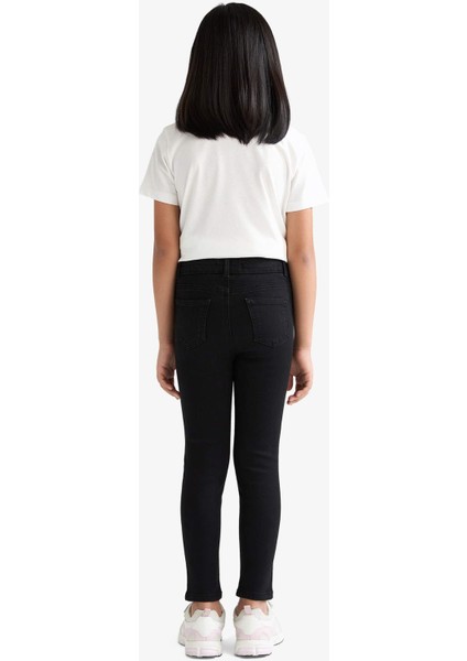 Kız Çocuk Skinny Fit Dar Paça Jean Pantolon E5875A825AU