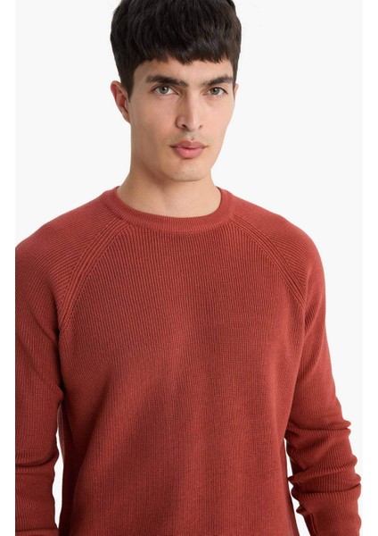 Standart Fit Bisiklet Yaka Triko Kazak A8458AX25WN fırsatları