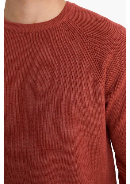 Standart Fit Bisiklet Yaka Triko Kazak A8458AX25WN indirimleri