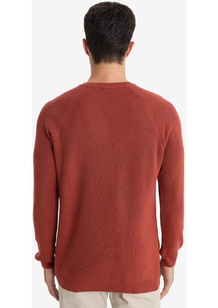 Standart Fit Bisiklet Yaka Triko Kazak A8458AX25WN