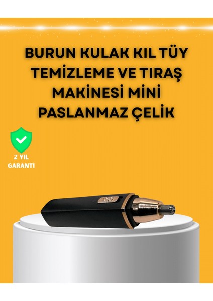USB Şarjlı Sessiz Burun ve Kulak Kılı Temizleme Cihazı