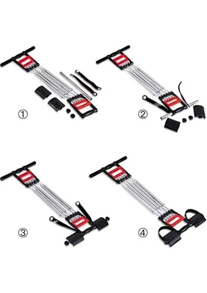 Paslanmaz Çelik Yaylı Çoklu Dirençli Kol ve Gövde Egzersiz Aleti indirimleri