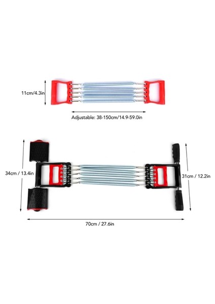 Çok Fonksiyonlu 3'ü 1 Arada Spor Aleti – Kol, Göğüs Genişletici ve Mekik Destekçisi modelleri