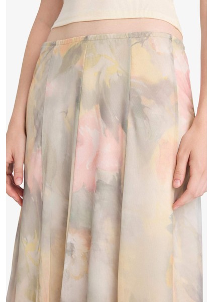 A Kesim Floral Normal Bel Tül Maxi Etek F7108AX25AU indirimleri