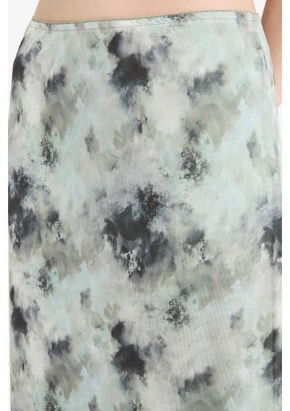 Coool A Form Desenli Normal Bel Penye Astar Tül Maxi Etek indirimleri