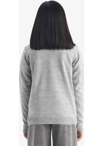 Kız Çocuk V Yaka Düğmeli Okul Triko Hırkası E7708A825AU indirimleri