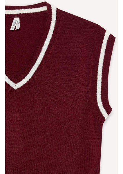 Kız Çocuk Okula Dönüş Standart Fit Triko Süveter E7709A825AU