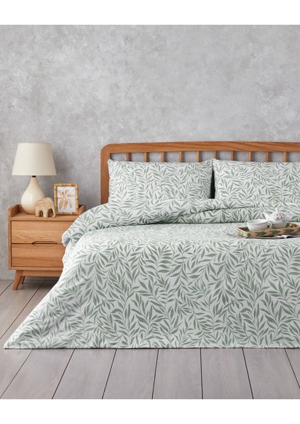 Leaf Dream Kolay Ütülenir Çift Kişilik Nevresim Takımı 200X220 cm Yeşil fiyatları