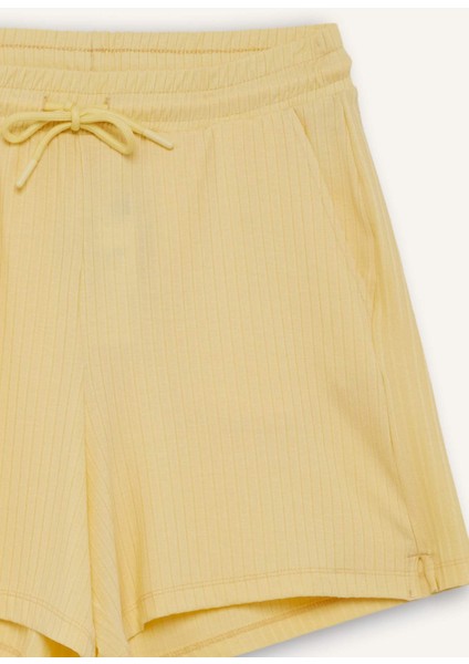 Fit Standart Fit Sporcu Kısa Paça Ribana Şort F6898AX25SM fiyatları