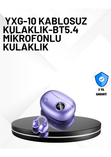 YXG10 Bluetooth Kulaklık – Cilt Dostu, Uzun Pil, Çift Dil Destekli Akıllı Tasarım