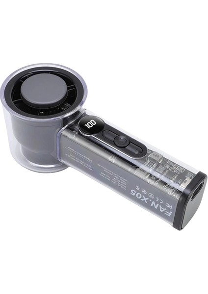 Şeffaf Kasa El Fanı | 5V 2A | 100 Kademeli Hava Akışı | Type-C Girişli modelleri