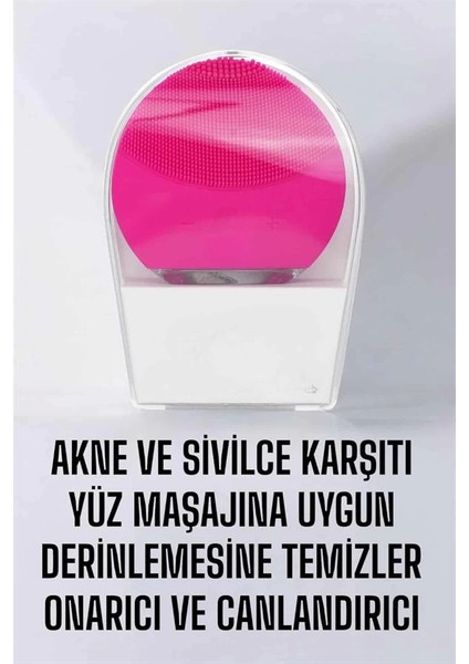 Profesyonel Yüz Temizleme Masaj Aleti Su Geçirmez, Kablosuz Şarj Özellikli Kolay Temizlenebilir
