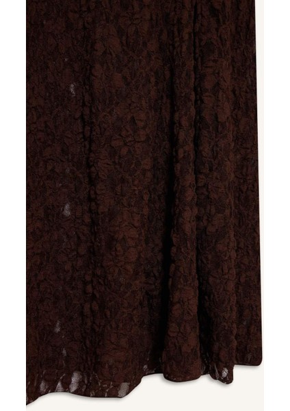 A Form Yüksek Bel Dantel Maxi Etek F7820AX25AU