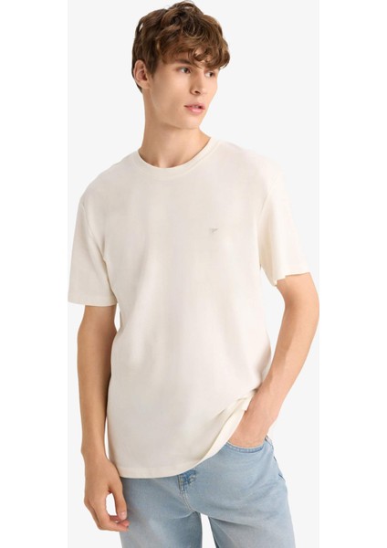 Bisiklet Yaka Pike Kısa Kollu Tişört F9897AX25SM modelleri