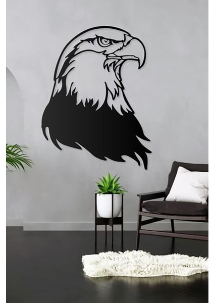 Kara Kartal Figürlü Ahşap Mdf Dekoratif Duvar Tablosu – Duvar Dekoru 3mm
