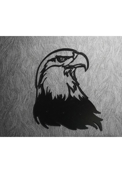 Kara Kartal Figürlü Ahşap Mdf Dekoratif Duvar Tablosu – Duvar Dekoru 3mm