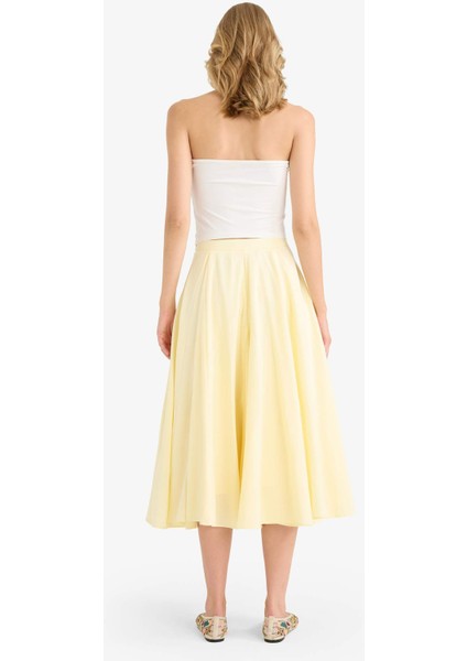 A Kesim Normal Bel Astarlı Poplin Maxi Etek G0777AX25SM indirimleri