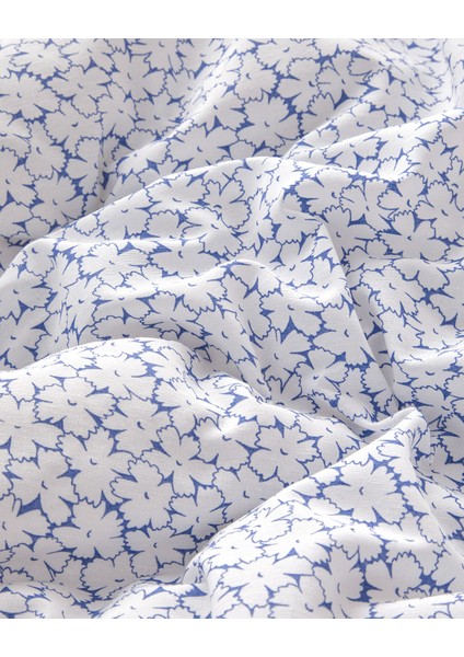 Sweet Violet Kolay Ütülenir Tek Kişilik Nevresim Takımı 160X220 cm Koyu Mavi