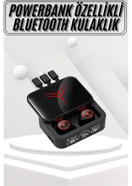 Kablosuz Bluetooth Kulaklık Powerbank Özellikli Göstergeli Hd Mikrofon modelleri
