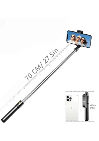 Cep Telefonu Tripod Standı Manyetik Selfie Sopa Bluetooth Uzaktan Kumandalı fırsatları