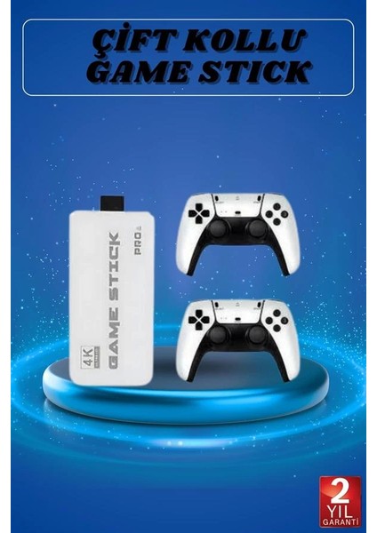 Game Stick 4K Retro Çift Kollu Atari Oyunlari +20000 Oyunlu Konsol Nostalji fiyatları
