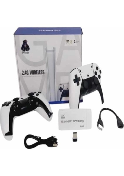 Game Stick 4K Retro Çift Kollu Atari Oyunlari +20000 Oyunlu Konsol Nostalji modelleri